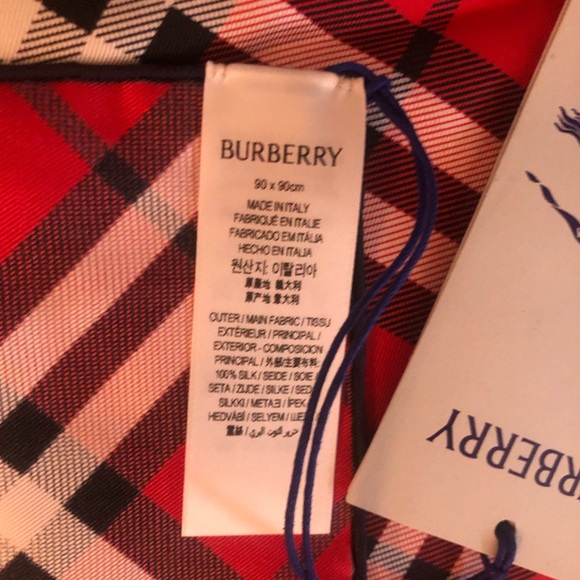 Burberry Check Silk Scarf - Picture 7 of 9
